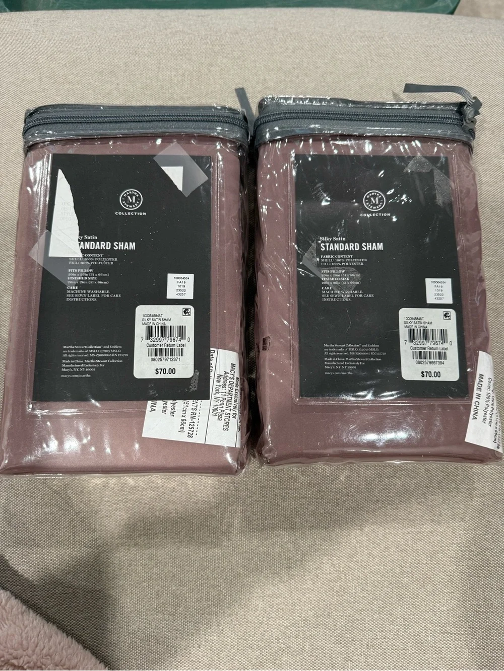 Martha Stewart Pillow Sham in Dusty Rose Mauve